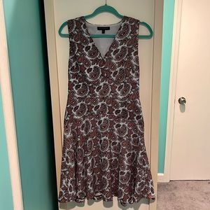 Banana Republic Paisley patterned skater dress Size 4